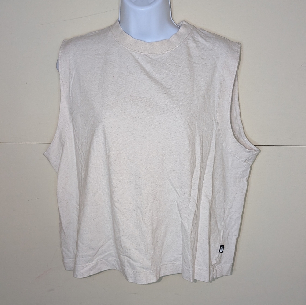 The North Face Loose Fit Tank Cotton Hemp Blend In Ivory